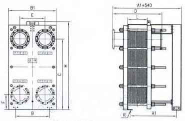 br1.6 plate heat exchanger 