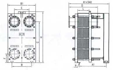 br1.3 plate heat exchanger structure