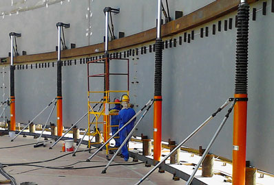 specialist tank jacking equipment