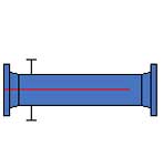 two pass shell with longitudinal baffle